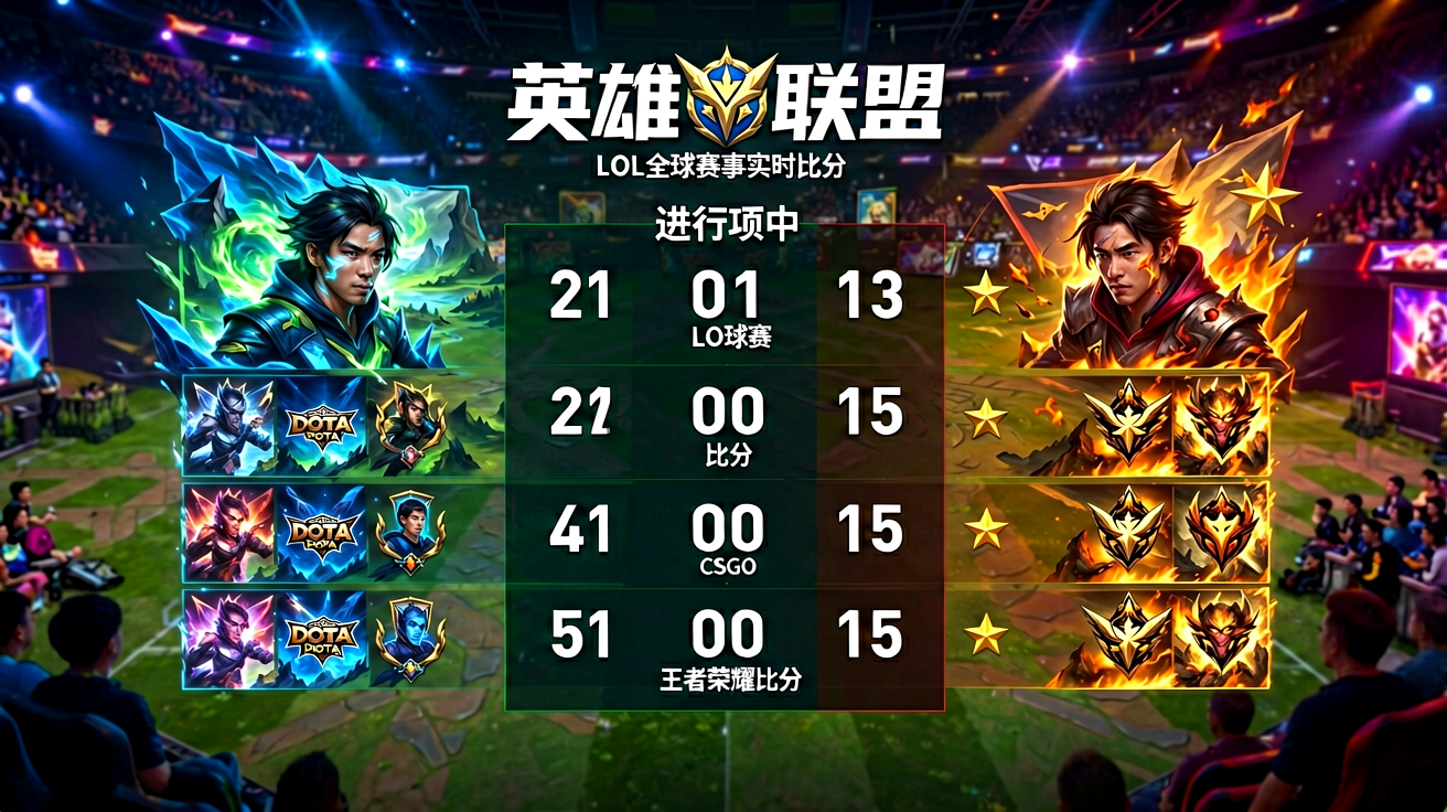 英雄联盟电竞赛事比分